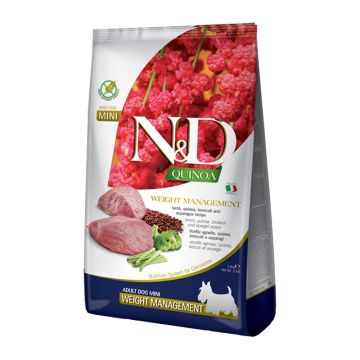 N&D Quinoa Dog Mini Weight Management με Αρνί 2.5kg