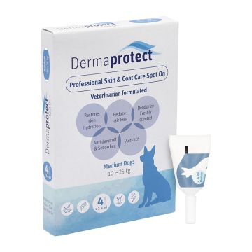 Dermaprotect Αμπούλα Σκύλου M 10-25kg (4 Πιπέτες)