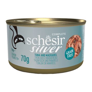 Schesir Cat Silver Τόνος & Σκουμπρί 70gr