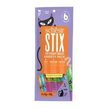 Schesir Cat Stix Λιχουδιές Multipack 6x15gr