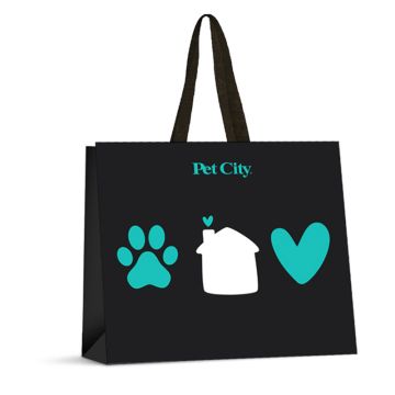 Τσάντα Πολλαπλών Χρήσεων ActPawsitive Μαύρη με Σπιτάκι 45x35x20cm