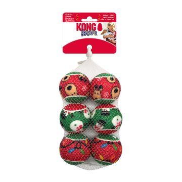 KONG Χριστουγεννιάτικο Παιχνίδι Σκύλου S Squeak Air 6τμχ 5cm