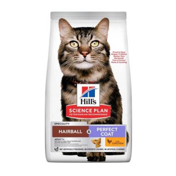Hill's Science Plan Cat Adult Hairball & Perfect Coat με Κοτόπουλο 1.5kg
