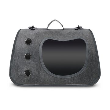 Pet Τσάντα Μεταφοράς Γκρι Σκούρο 40x26x26cm