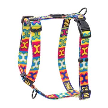 Rogz Σαμαράκι Σκύλου Fusion PopArt Yellow M 32-52cm