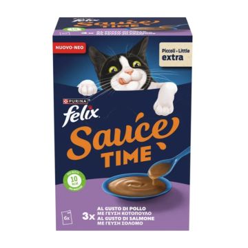Felix Sauce Time Κοτόπουλο & Σολομός 6x40gr