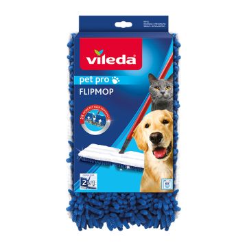Vileda Pet Pro Flip Mop Ανταλλακτικό Σφουγγαρίστρας Μικροϊνών