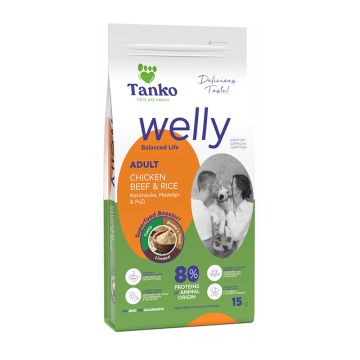 Welly Dog Adult Chicken, Beef & Rice 15kg
