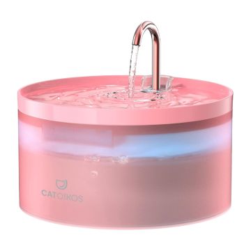 Pet Interest Catoikos Συντριβάνι ABS 3.2L Ροζ με Αισθητήρα Στάθμης Νερού