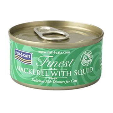 Fish4Cats Macherel & Squid 70gr