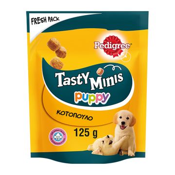 Pedigree Tasty Minis Junior με Κοτόπουλο 125gr