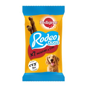 Pedigree Rodeo Duos με Μοσχάρι & Τυρί 7τμχ 123gr