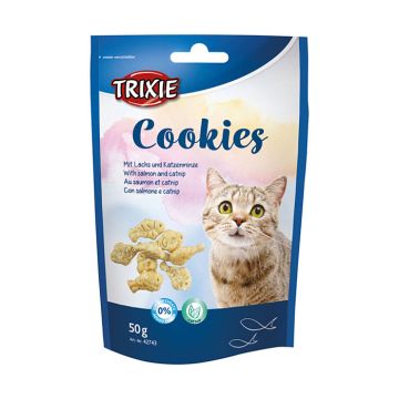 Trixie Λιχουδιές Γάτας Cookies με Σολομό & Catnip 50gr