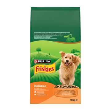 Friskies Dog Balance Adult Κοτόπουλο & Λαχανικά 9kg