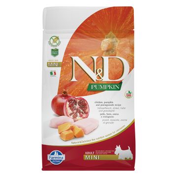 N&D Pumpkin Dog Adult Mini με Κοτόπουλο, Κολοκύθα & Ρόδι 800gr