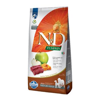 N&D Pumpkin Dog Adult Medium-Maxi με Ελάφι, Κολοκύθα & Μήλο 12kg