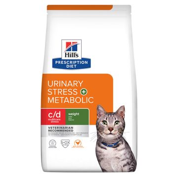 Hill's Prescription Diet Feline c/d Urinary Stress & Metabolic με Κοτόπουλο 3kg