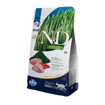 N&D Spirulina Cat Adult με Αρνί 1.5kg