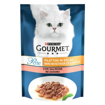 Gourmet Perle Φιλετάκια Σολομός 85gr