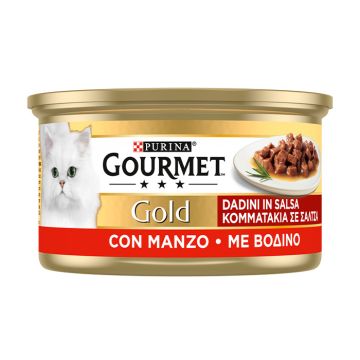 Gourmet Gold Κομματάκια σε Σάλτσα Βοδινό 85gr