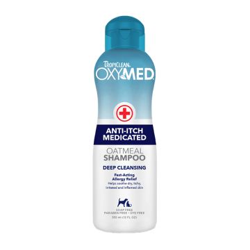 Tropiclean Oxy-Med Hypoallergenic Σαμπουάν για Κουτάβια & Γατάκια 355ml