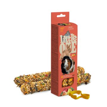 Little One Sticks Fruit για Ινδικά Χοιρίδια, Κουνέλια & Τσιντσιλά 2τμχ