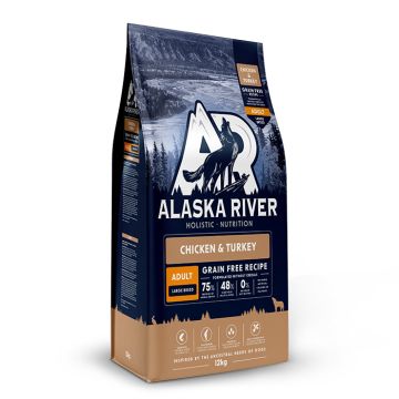 Alaska River Grain Free Adult Large Chicken & Turkey 12kg
