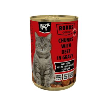 Rokus Γάτας με Βοδινό 410gr