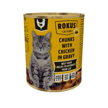 Rokus Γάτας με Κοτόπουλο 810gr