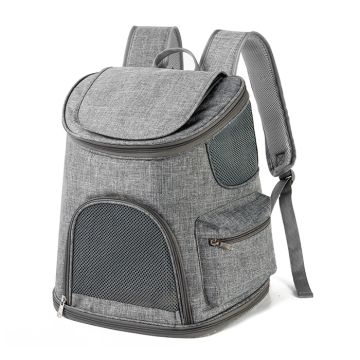 Pet Τσάντα Μεταφοράς Γκρι 40x36x28cm