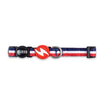 Dashi Περιλαίμιο Σκύλου Stripes Red & Blue L 46-72cm
