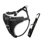 Trixie Ζώνη Ασφαλείας με Σαμαράκι Μαύρο L 65-80cm/23mm