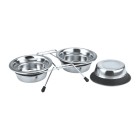 Pet Bowl Ανοξείδωτη Βάση με Μπολ 2x840ml