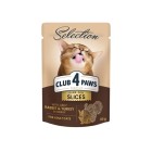 Club 4 Paws Selection Adult Slices Rabbit & Turkey Gravy 80gr