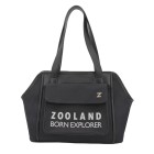 Zooland Τσάντα Μεταφοράς Canvas Μαύρη 36x18x28cm