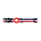 Dashi Περιλαίμιο Σκύλου Stripes Red & Blue L 46-72cm