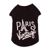 Pet Μπλούζα Σκύλου Paris Vintage Black M 28cm