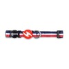 Dashi Περιλαίμιο Σκύλου Stripes Red & Blue L 46-72cm